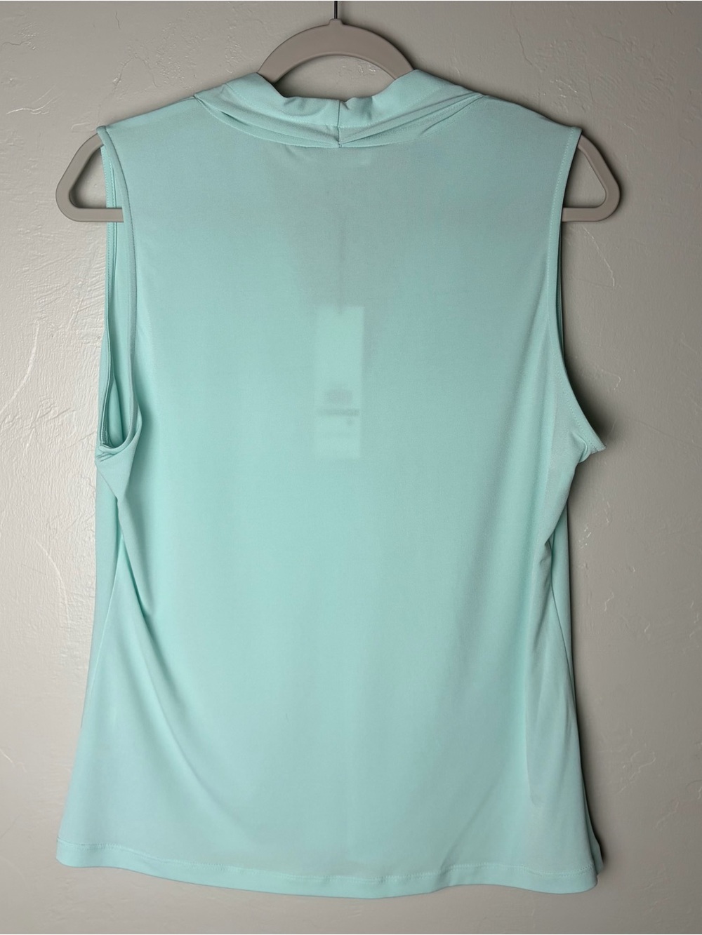 Calvin Klein Light Mint V-Neck Top - Picture 3 of 5